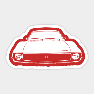 AMC Javelin 1970s American classic car monoblock white Sticker